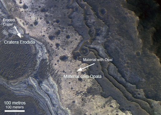 Opala no Valles Marineris em Marte - HIRISE - NASA {1}