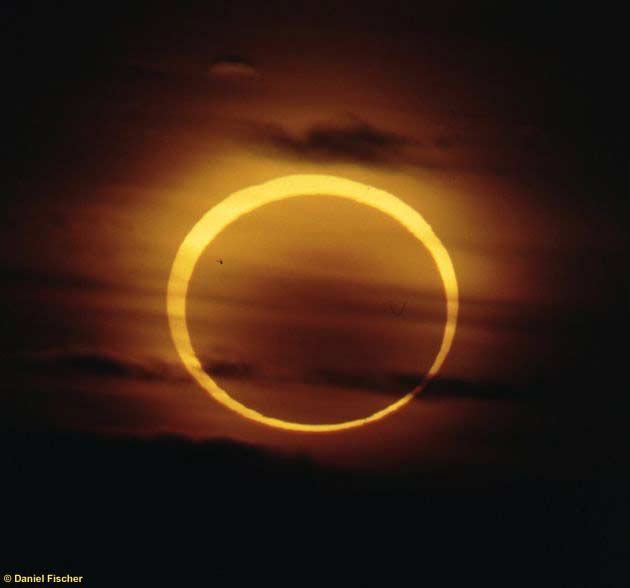 O eclipse anular fotografado por Daniel Fischer